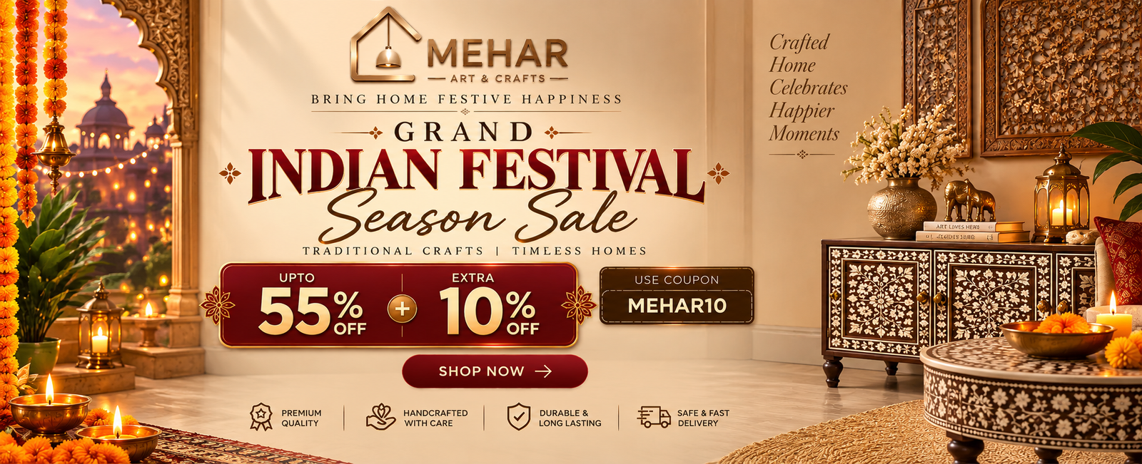 Mehar Art & Crafts - Grand Indian Festival Season Sale