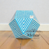 WDN BONE INLAY DIAMOND SHAPED STOOL/ SIDE TABLE