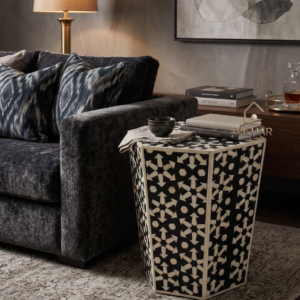 WDN BONE INLAY SIDE TABLE IN SPRINKLE STYLE