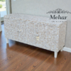 WDN FLORAL MOP INLAY SIDEBOARD 3 DOOR