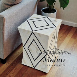 WDN Natural Bone Inlay Side Table