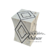 WDN Natural Bone Inlay Side Table