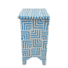 WDN Bone Inlay Bedside Table / Nightstand (2 Drawers)