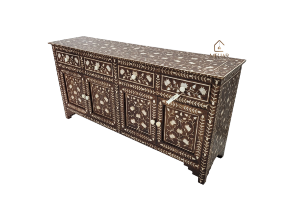 20240710_161036 WDN BONE INLAY WORK SIDEBOARD 4 DRAWER 4 DOOR