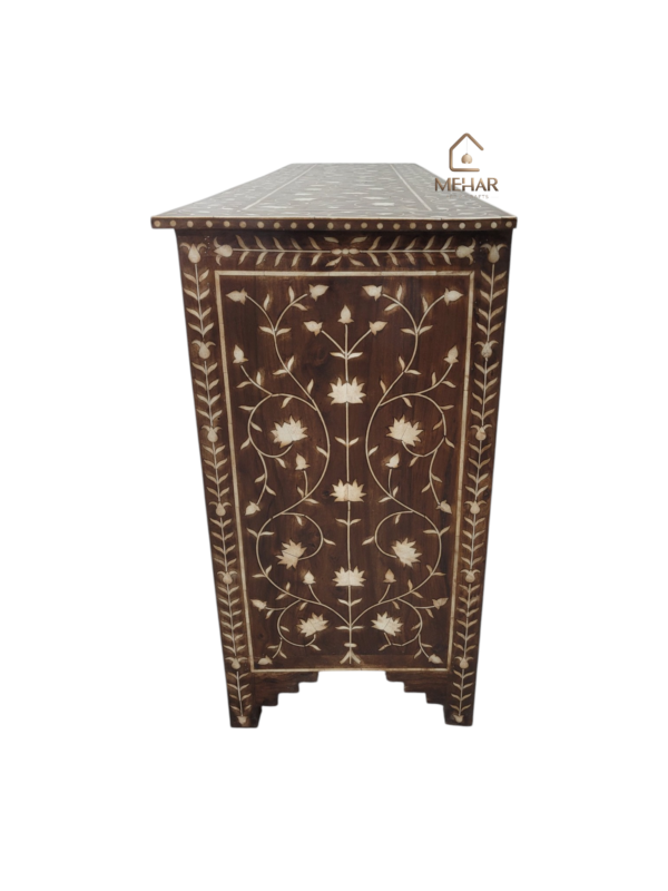 20240710_161241 WDN BONE INLAY WORK SIDEBOARD 4 DRAWER 4 DOOR