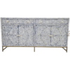 20240803_175632 WDN COLORED BONE INLAY FLORAL SIDEBOARD 2 DRAWER 4 DOOR