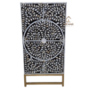 WDN MOTHER OF PEARL INLAY FLORAL SIDEBOARD 2 DRAWER 4 DOOR