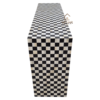 WDN BONE INLAY U CONSOLE TABLE- BLACK & WHITE HALLWAY TABLE