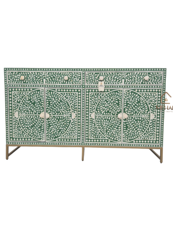 20241013_142754 WDN FLORAL BONE INLAY SIDEBOARD 2 DRAWER 4 DOOR
