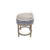 20241013_143844 WDN BONE INLAY CONSOLE TABLE 2 DRAWER WITH MATCHING STOOL
