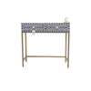 20241013_144122 WDN BONE INLAY CONSOLE TABLE 2 DRAWER WITH MATCHING STOOL