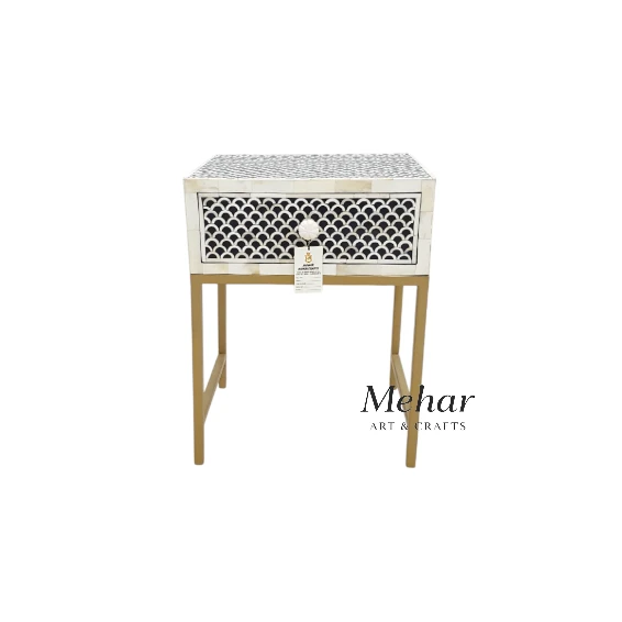 20241023_174801-Photoroom WDN Bone Inlay Bedside Table with Iron Base (1 Drawer)