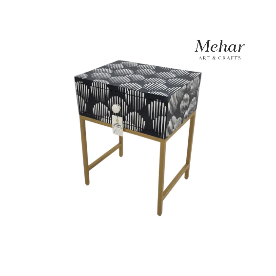 20241024_121608-Photoroom WDN Bone Inlay Bedside Table with Iron Base (1 Drawer)