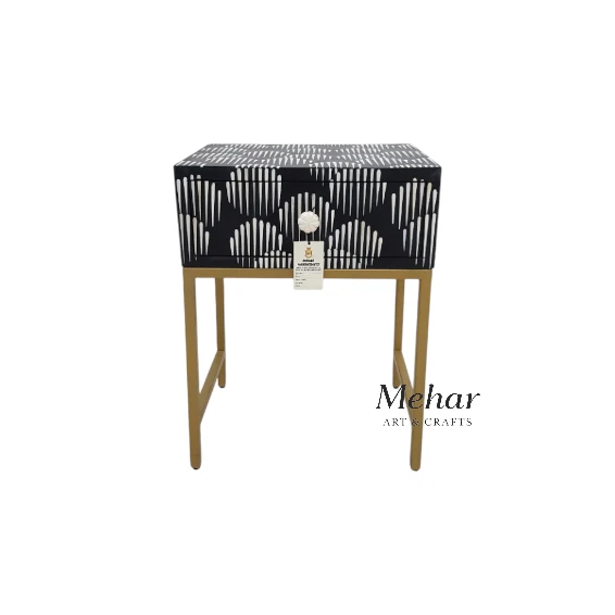 20241024_121644-Photoroom WDN Bone Inlay Bedside Table with Iron Base (1 Drawer)