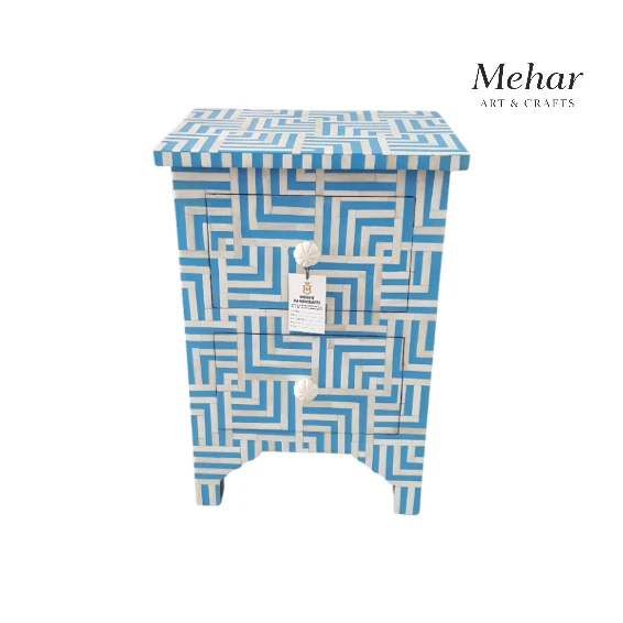 20241024_144146-Photoroom WDN Bone Inlay Bedside Table / Nightstand (2 Drawers)