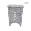 20241024_145321-Photoroom WDN Bone Inlay Bedside Table with 2 Drawers- Handmade Geometric Nightstand