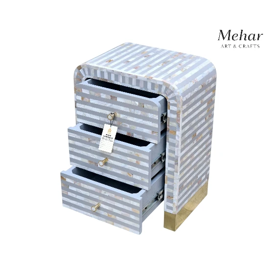 20241225_170715 WDN MOP Inlay Bedside Table with 3 Drawers