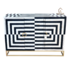 20250121_153107 WDN BONE INLAY SIDEBOARD / CABINET 3 DOOR WITH METAL BASE