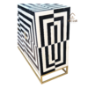 20250121_153205 WDN BONE INLAY SIDEBOARD / CABINET 3 DOOR WITH METAL BASE