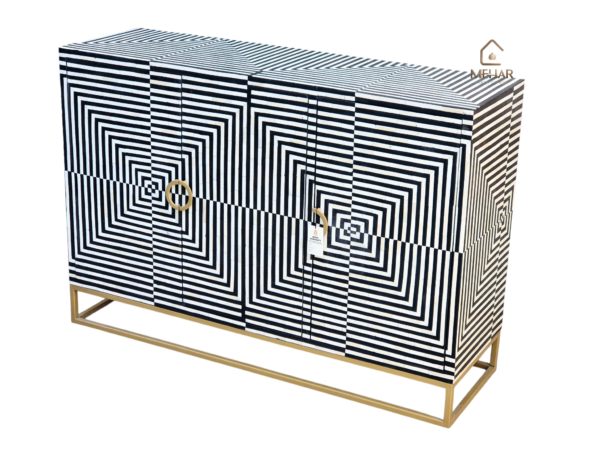 20250121_153431 WDN BONE INLAY SIDEBOARD/ CABINET 3 DOOR