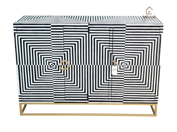 20250121_153601 WDN BONE INLAY SIDEBOARD/ CABINET 3 DOOR