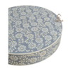 WDN BONE INLAY FLORAL COFFEE TABLE IN WHITE & GREY FINISH