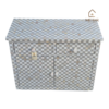 20251014_145605 WDN MOTHER OF PEARL INLAY CHEST DRAWER WITH 2 DRAWER & 2 DOOR