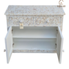 20251014_152015 WDN FLORAL MOTHER OF PEARL INLAY CHEST OF DRAWER WITH 2 DRAWER 2 DOOR