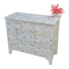 20251014_155423 WDN MOTHER OF PEARL INLAY CHEST OF 3 DRAWER IN WHITE FINISH