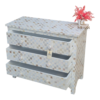 20251014_155515 WDN MOTHER OF PEARL INLAY CHEST OF 3 DRAWER IN WHITE FINISH