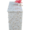 20251014_155642 WDN MOTHER OF PEARL INLAY CHEST OF 3 DRAWER IN WHITE FINISH