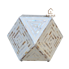 20251016_150444 WDN MOTHER OF PEARL INLAY DIAMOND SHAPED STOOL/ SIDE TABLE