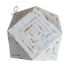 20251016_150459 WDN MOTHER OF PEARL INLAY DIAMOND SHAPED STOOL/ SIDE TABLE