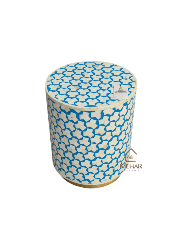 20251016_152208 WDN BONE INLAY SIDE TABLE IN SKY BLUE FINISH