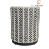 20251103_153931 WDN Bone Inlay Side Table In White & Black Finish