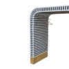 20251103_154655 WDN MOP INLAY U SHAPE CONSOLE TABLE (STRIPED DESIGN)