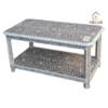 WDN MOTHER OF PEARL INLAY FLORAL COFFEE TABLE