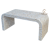 20251104_150155 WDN FLORAL MOP INLAY U SHAPE COFFEE TABLE IN WHITE FINISH
