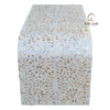 20251104_150442 WDN FLORAL MOP INLAY U SHAPE COFFEE TABLE IN WHITE FINISH