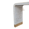 20251106_173212 WDN BONE INLAY U SHAPED CONSOLE TABLE (STRIPPED PATTERN / DESIGN)
