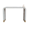 20251106_173326 WDN BONE INLAY U SHAPED CONSOLE TABLE (STRIPPED PATTERN / DESIGN)