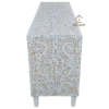 WDN FLORAL MOTHER OF PEARL INLAY SIDEBOARD 3 DOOR