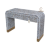 20251108_172639 WDN MOTHER OF PEARL INLAY U CONSOLE TABLE 2 DRAWER