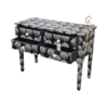 20251112_151752 WDN BONE INLAY CONSOLE TABLE 4 DRAWER - BLACK HALLWAY TABLE