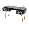 WDN BONE INLAY DEKS / CONSOLE 2 DRAWER WITH METAL LEG