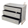 20251119_173700 WDN BONE INLAY CHEST OF DRAWER WITH 3 DRAWER WITH METAL BASE