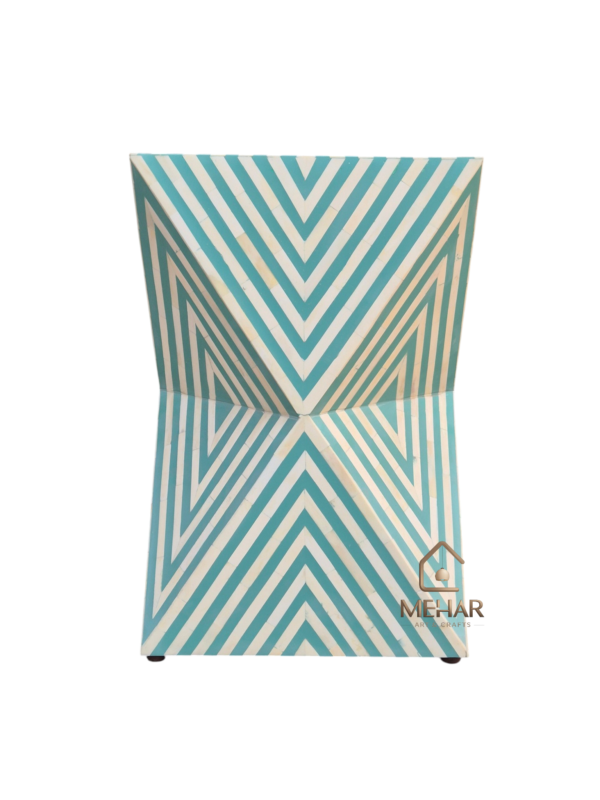 20251221_151022 WDN BONE INLAY SIDE TABLE IN TURQUOISE FINISH