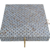 WDN MOTHER OF PEARL INLAY COFFEE TABLE WITH IMETAL LEGS