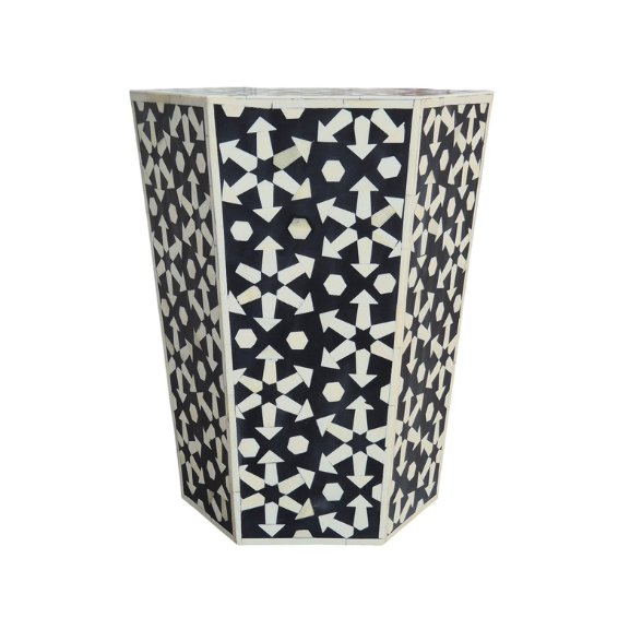 WDN BONE INLAY SIDE TABLE IN SPRINKLE STYLE