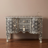 WDN BONE INLAY CONSOLE TABLE 2 DRAWER 2 DOOR